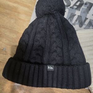 Kin Apparel Pom Hat Black
